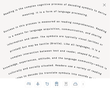 Screenshot of Reader