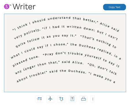Screenshot of Writer
