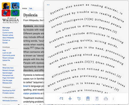 Screenshot of Browser Extension